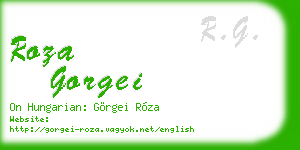 roza gorgei business card